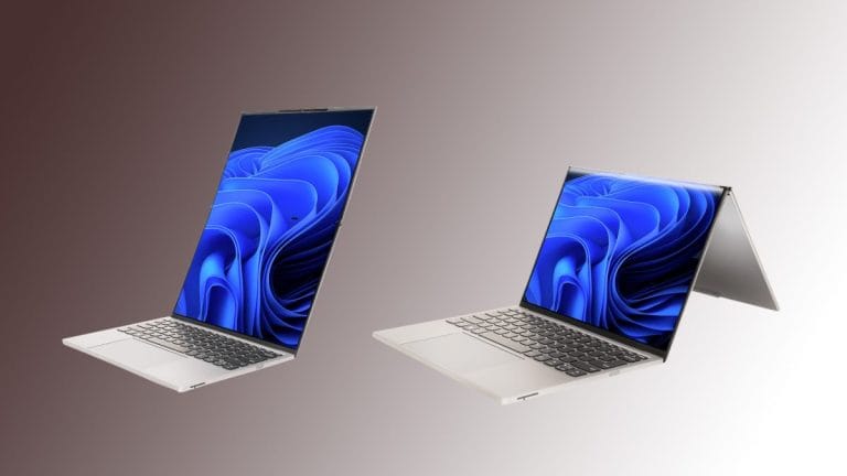 Laptopuri AI Flip & Fold – Lenovo ThinkBook Flip AI și Acer Swift Edge 14 AI Laptopuri „AI” și concepte flip fold