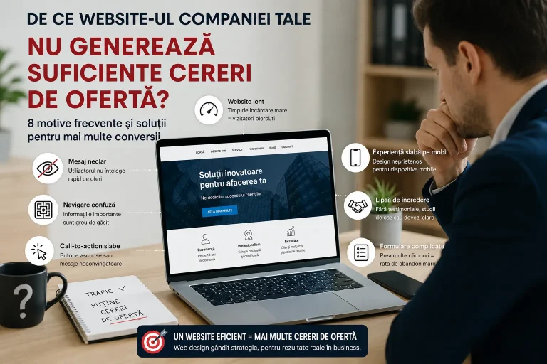 De ce website-ul companiei tale nu generează suficiente cereri de ofertă? De ce website ul companiei tale nu generează suficiente cereri de ofertă