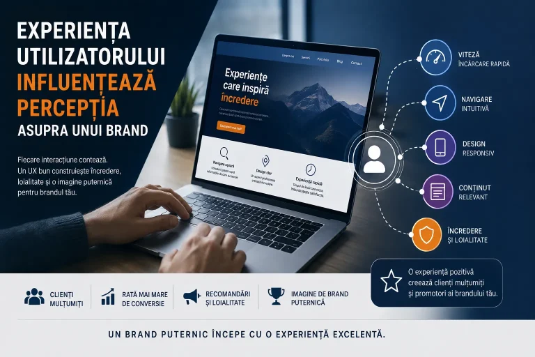 experiența utilizatorului și percepția brandului