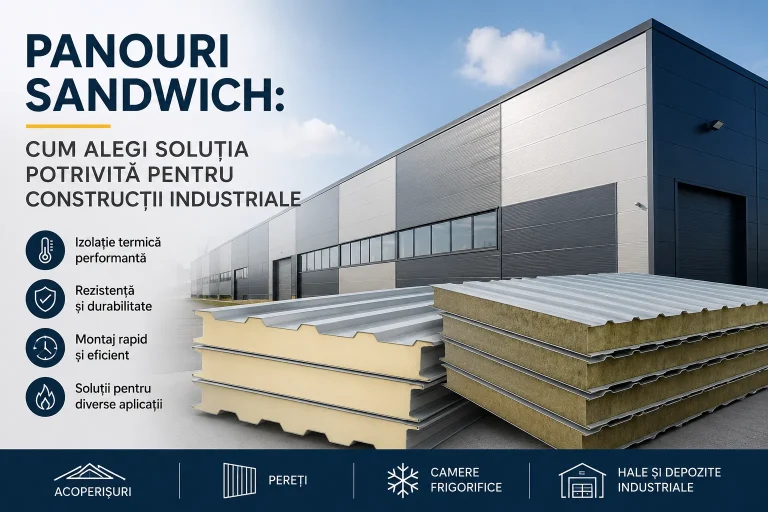 Panouri sandwich: cum alegi soluția potrivită pentru construcții industriale 1